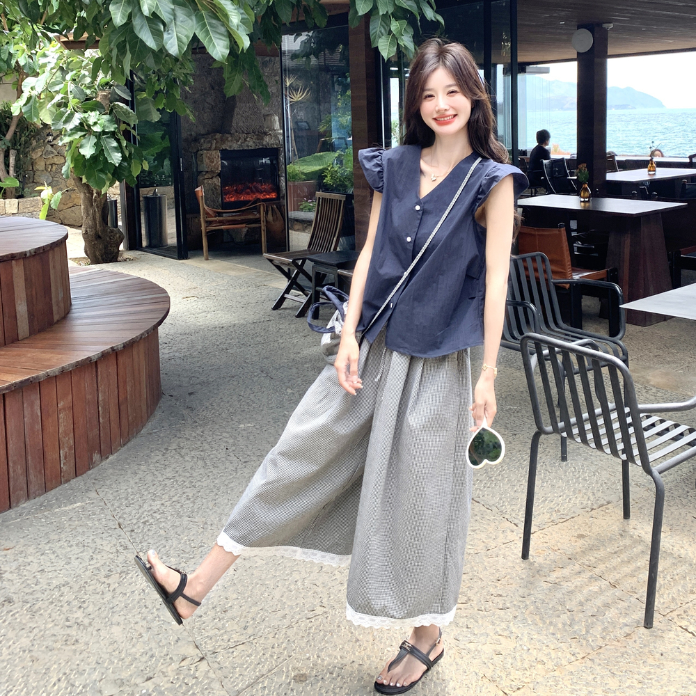 【现货】盐系休闲格子裤两件套7116-P145-K208，商品下架区商品下架区，浙宝189