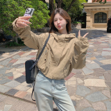 【现货】工装下摆可抽绳外套752-P150-K228，女装短外套，浙宝189