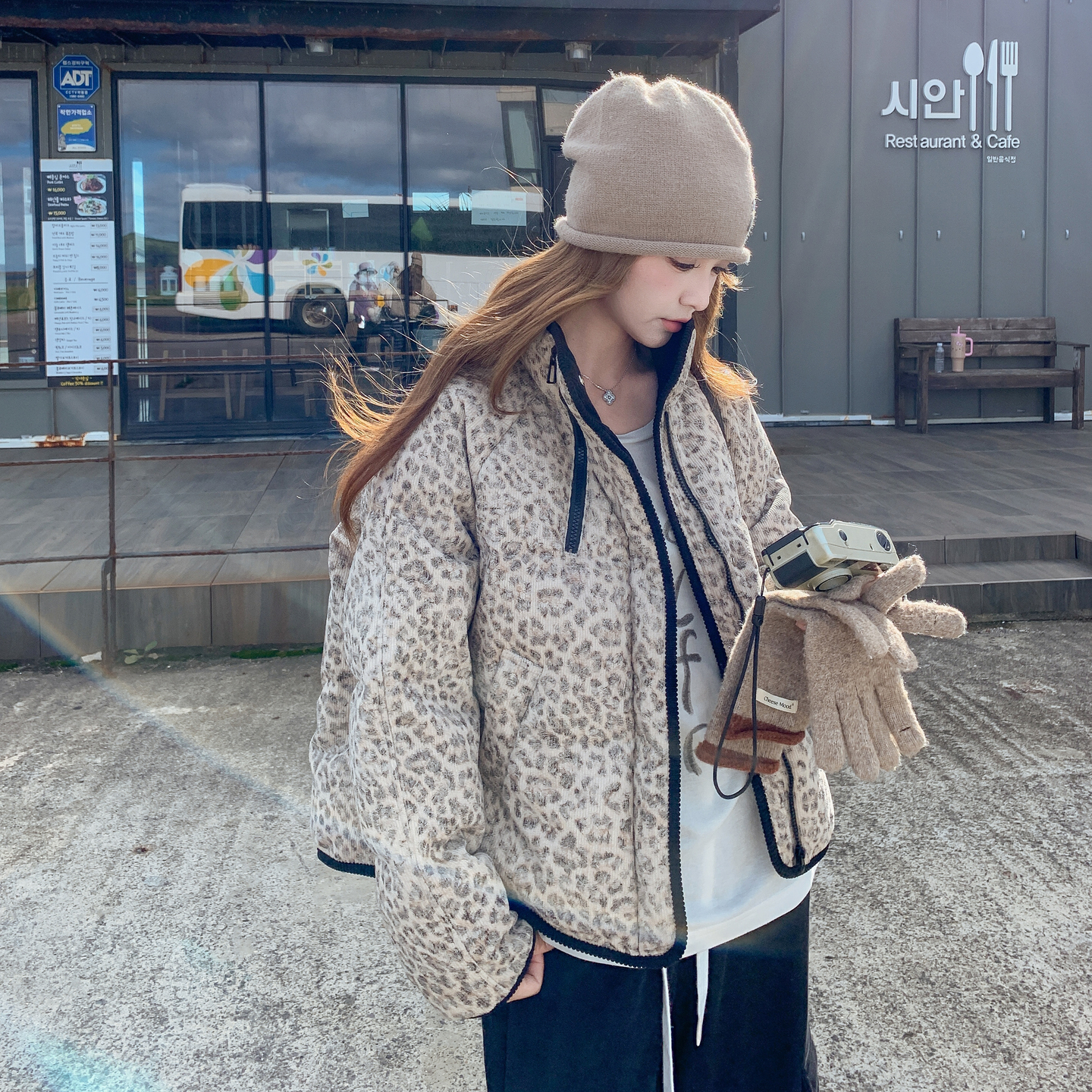 【现货】90绒豹纹羽绒服8810-P315-K468，女装羽绒服，浙宝189