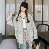 【现货】韩系高工艺木耳边口袋外套796-P165-K228，女装风衣，浙宝189