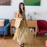 【现货】新中拼接连衣裙7130-P125-K188，女装连衣裙，浙宝189