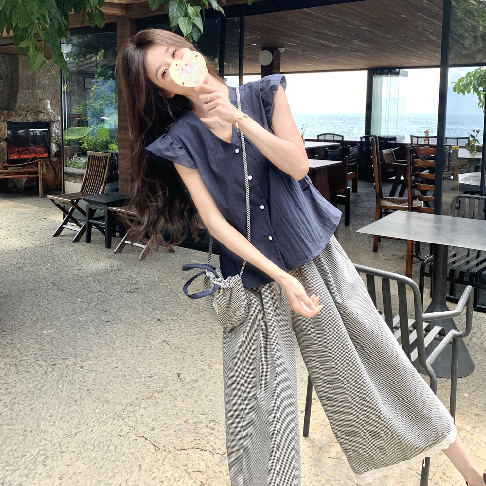 【现货】盐系休闲格子裤两件套7116-P145-K208，商品下架区商品下架区，浙宝189