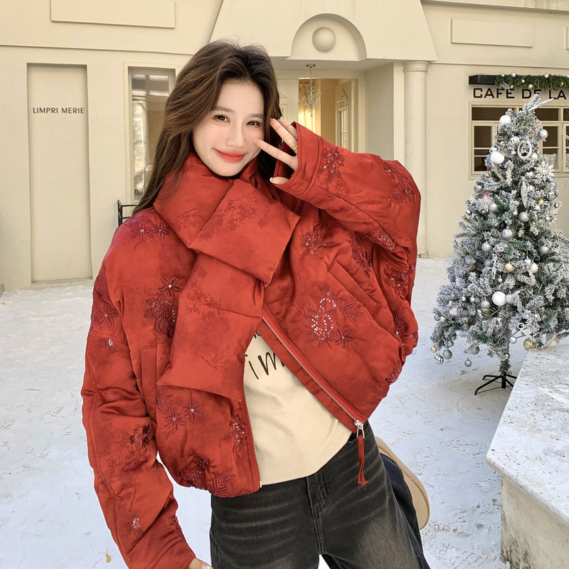 【现货】圣诞新年定制款重工棉服889A-P215-K345,女装棉衣/棉服,浙宝189