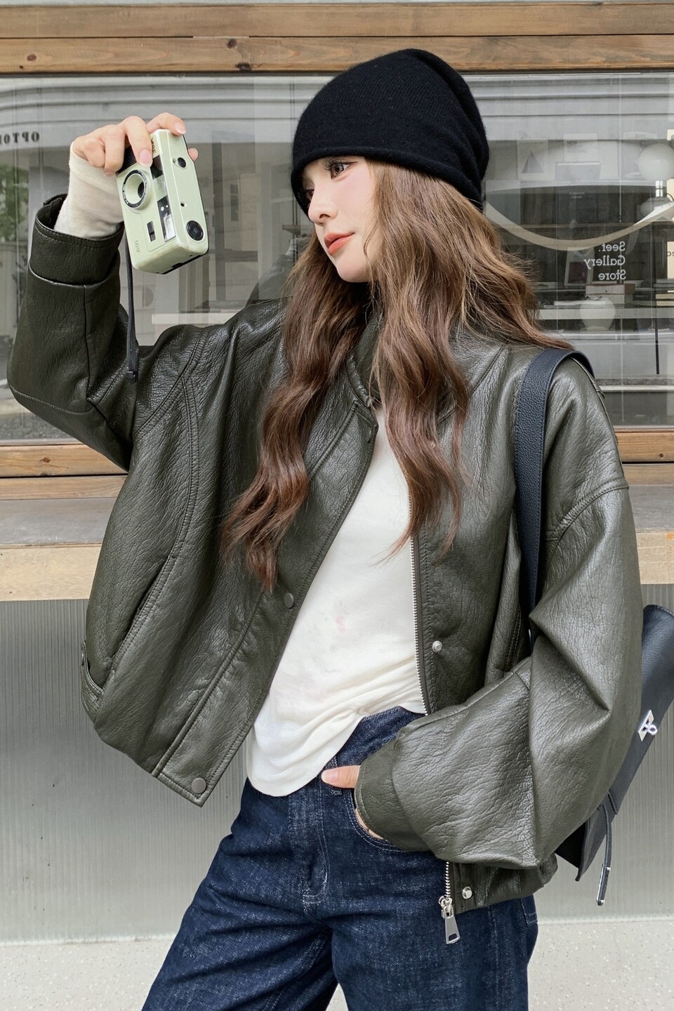 【现货】PU皮休闲皮衣外套6811-P165-K238,女装皮衣,浙宝189