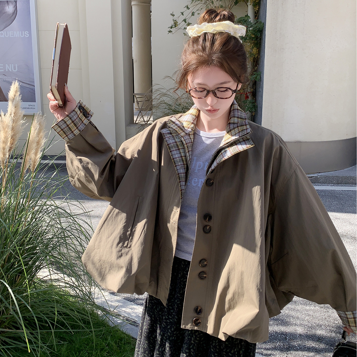 【现货】气质百搭英伦风外套2796-P195-K308，女装风衣，浙宝189