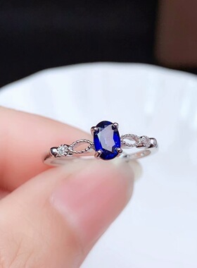 纯银镀18k白金女戒