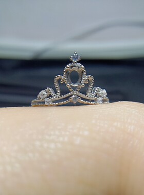 女92银戒指空托3*4椭圆形