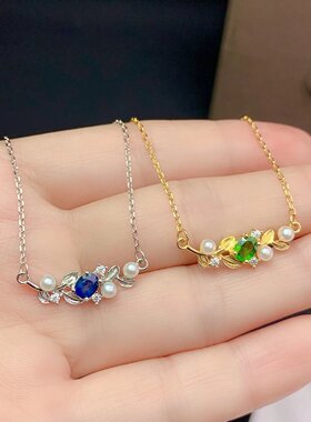 时尚锁骨链银空托白金女