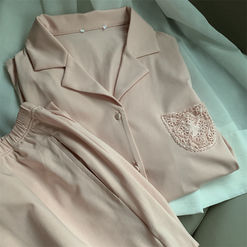 难得的短袖+长裤 人手 舒舒服服温温柔柔新疆棉+莱赛尔家居服套装
