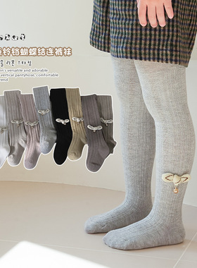 女童打底裤春秋薄款纯色儿童连裤袜白色丝袜宝宝打底袜连脚连体袜