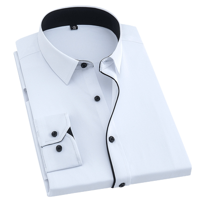 春季长袖衬衫商务职业浅蓝色上班