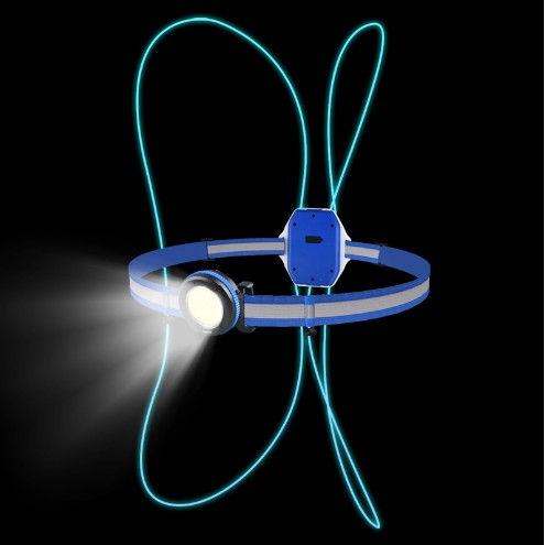 夜跑安全灯led充电穿戴式跑步神器户外防水警示安全背心骑行跑步