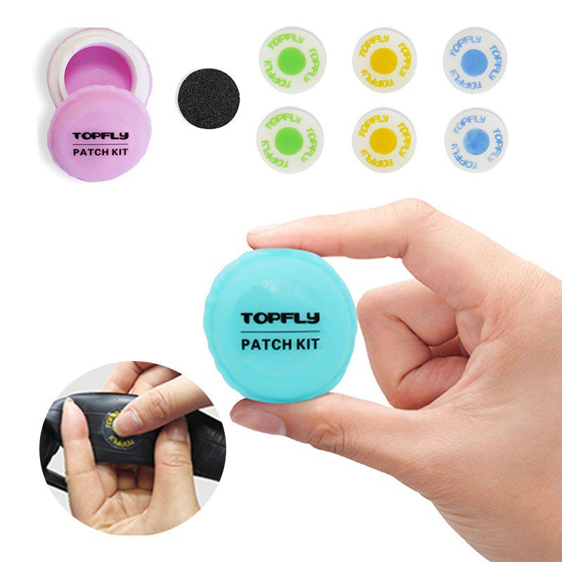 自行车补胎片免胶水公路车轮胎修补自粘胶工具户外山地车维修工具
