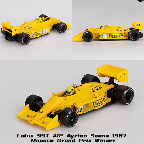 MINIGT 莲花Lotus 99T 塞纳 1987冠军 MGT1088 1:64 合金汽车模型