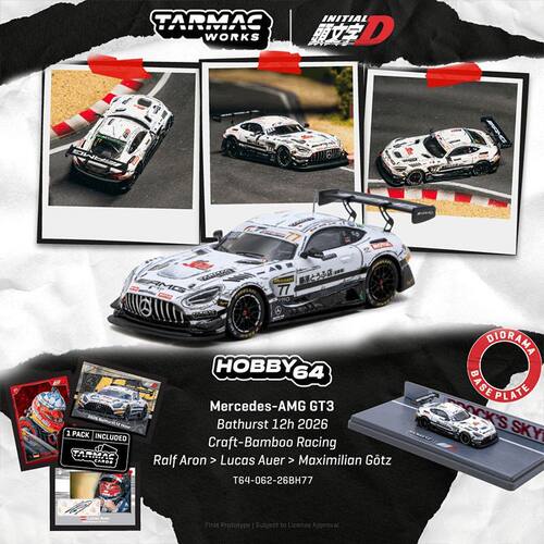 TW 1:64奔驰Mercedes-AMG GT3 Bathurst 12h头文字D 2026合金车模
