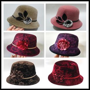 高档寿帽女款士现代装寿衣服帽子配件老人冲喜礼帽殡葬丧葬用品