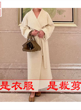 明辉纸样新款秋冬女双面呢外套大衣样板服装DIY工业裁剪图纸23313