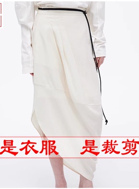 明辉纸样春夏新款女半裙不对称裁剪样板DIY缝纫做衣服图纸25029