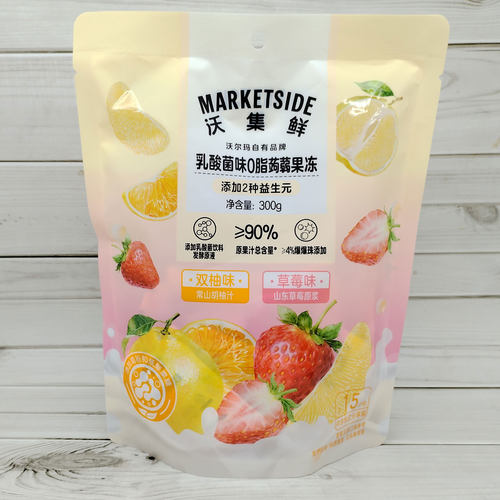 沃集鲜乳酸菌0脂蒟蒻果冻零食