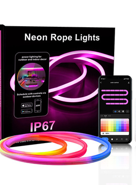 Neon Rope Lights, Led Rope Lights Control with App/Remote