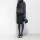 深灰色毛呢半身裙日式 高级感包臀裙小个子中裙复古呢子短裙