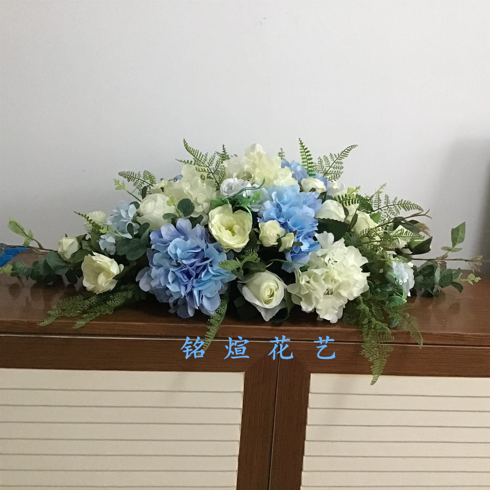 欧式仿真塑料假绢花会议讲台长桌椭插办公室茶几装饰摆放新款上市