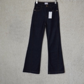 长裤 ya同款 弹力微弹力深蓝色显瘦高腰春秋款 修身 高个子 女士牛仔裤