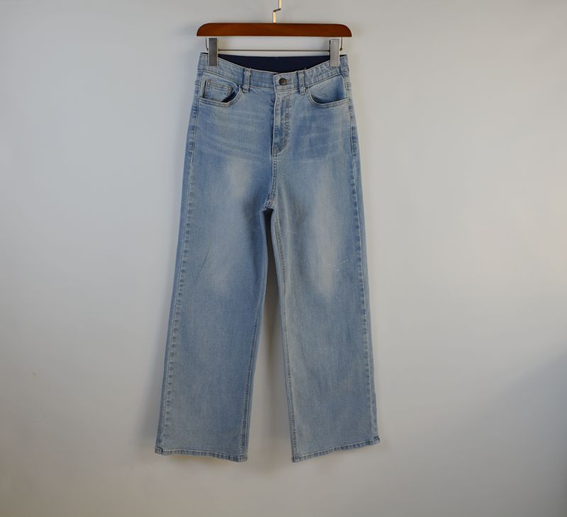 直筒裤长裤常规棉弹力2023春秋