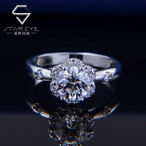 Moissanite ring female flowers set with Diamond Ring 18K Gold proposal luxury wedding ring D color flawless anniversary gift