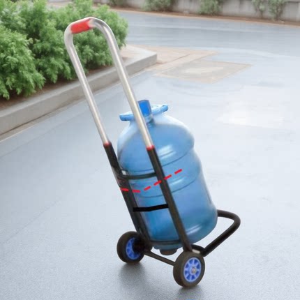 拉水取快递买菜小拉车行李拉杆车家用便携购物车桶装水推车手拉车