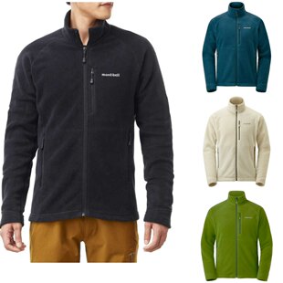 日本代购montbell CLIMAPLUS100男款立领抓绒衣保暖外套1106597