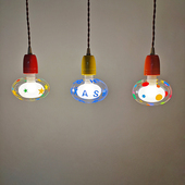 家用店铺导轨吊灯装 饰轨道咖啡厅艺术e27螺口灯泡氛围补光吊线灯