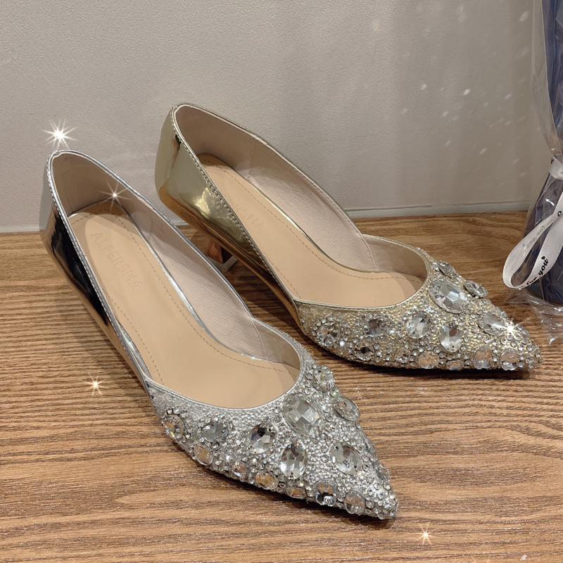 其他单鞋甜美水钻瘦脚