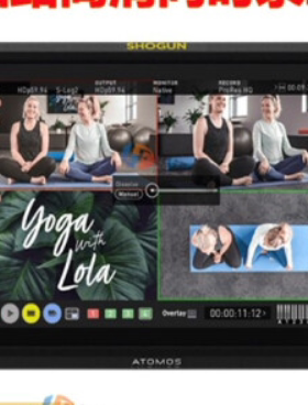 适用于大蓄Atomos阿童木Shogun7幕府将军监视器屏幕钢化软膜类纸膜