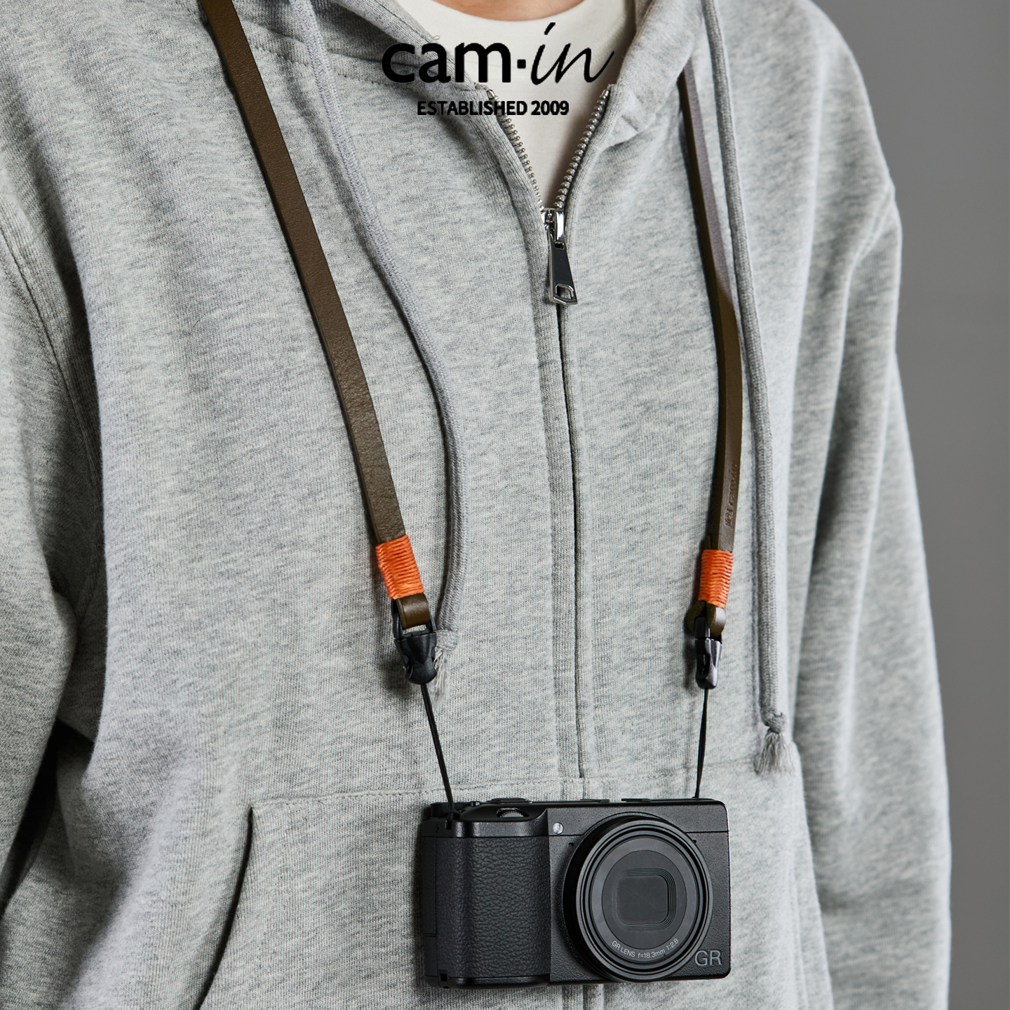 cam·in相机背带橄榄色复古挂绳