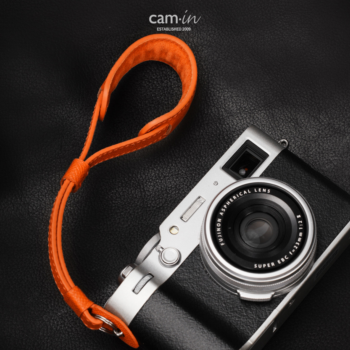 cam-in 真皮相机腕带适配富士X100vi/xt5/xe5/xt30复古微单手腕带