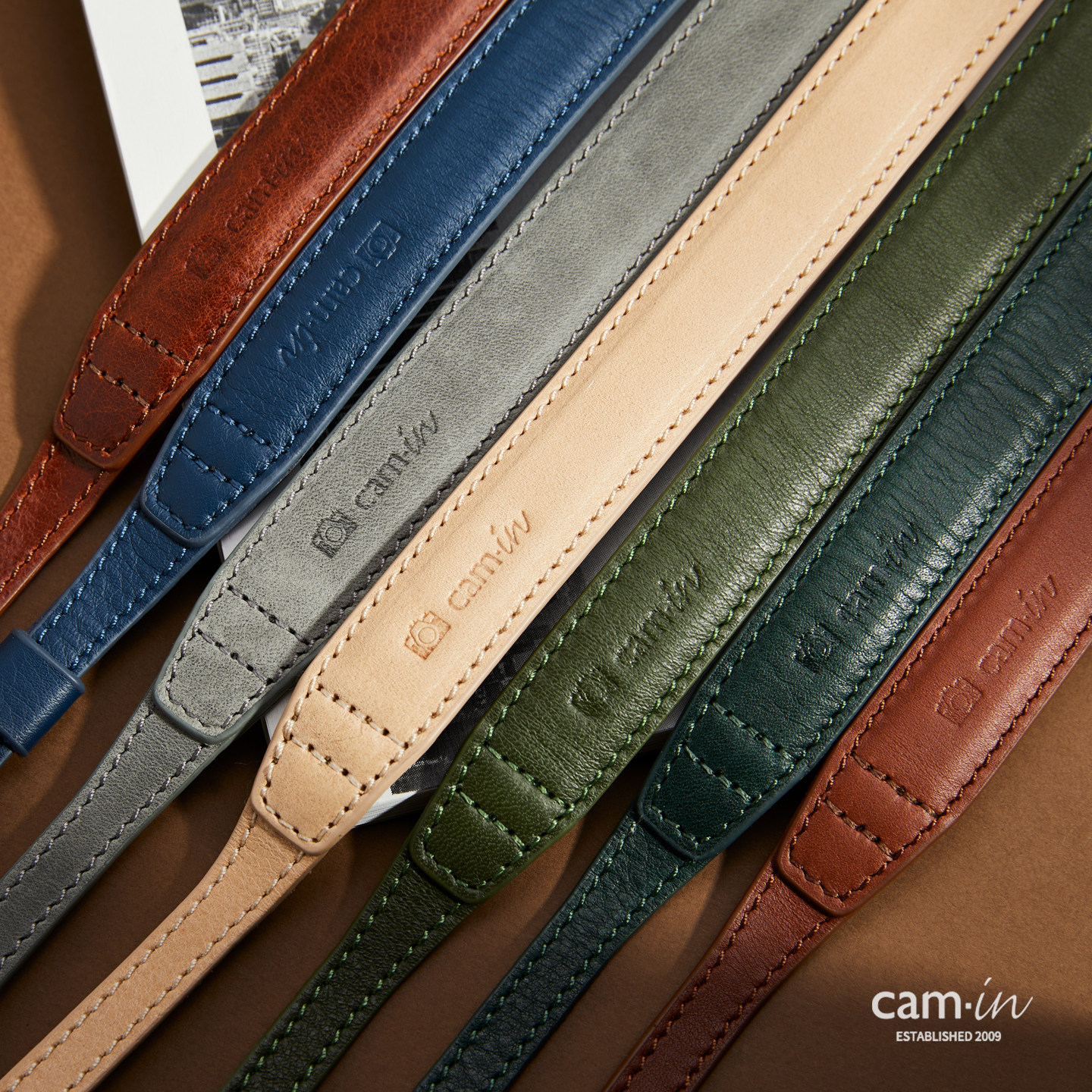 cam-in 相机背带富士x100vi xm5索尼ZVE10相机肩带复古牛皮斜挎带