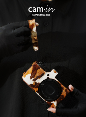 cam-in 马毛系列手指环带适用于理光GR2/GR3/GR4新款索尼黑卡指带