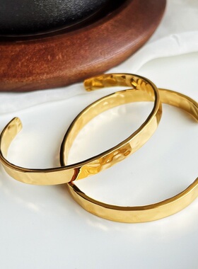 简约百搭个性开口可调节手镯女小众ins冷淡风手环手饰