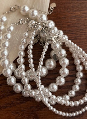 基础强光冷白施家珍珠手链