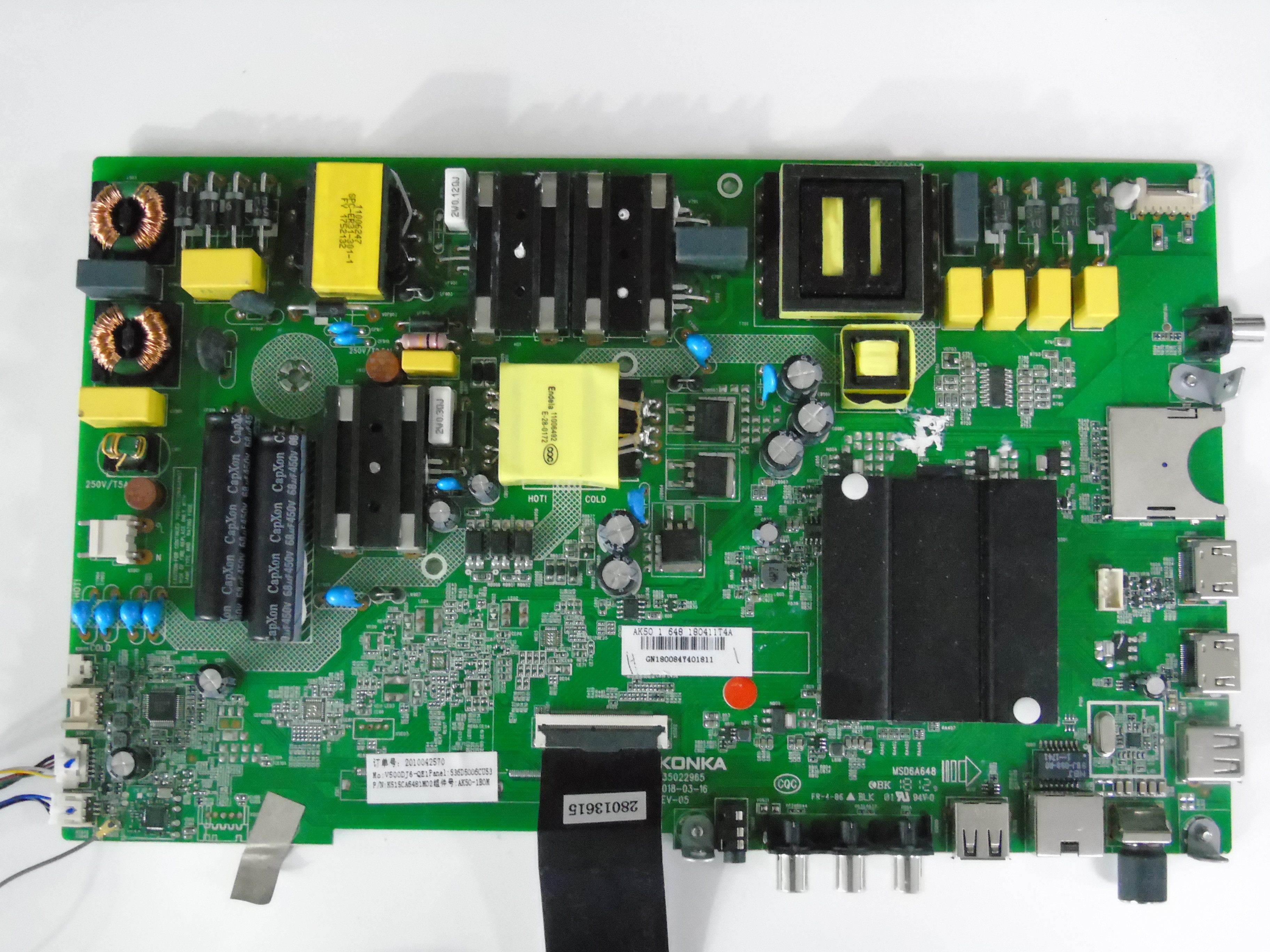 康佳 LED50K5100 LED50CQ 液晶电视主板 35022965