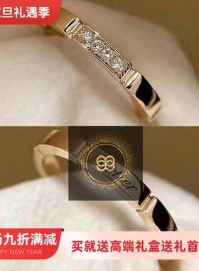 可瑞兹CNC精工S925银厚镀金猎豹戒指镶钻签名男女情侣对戒指高奢