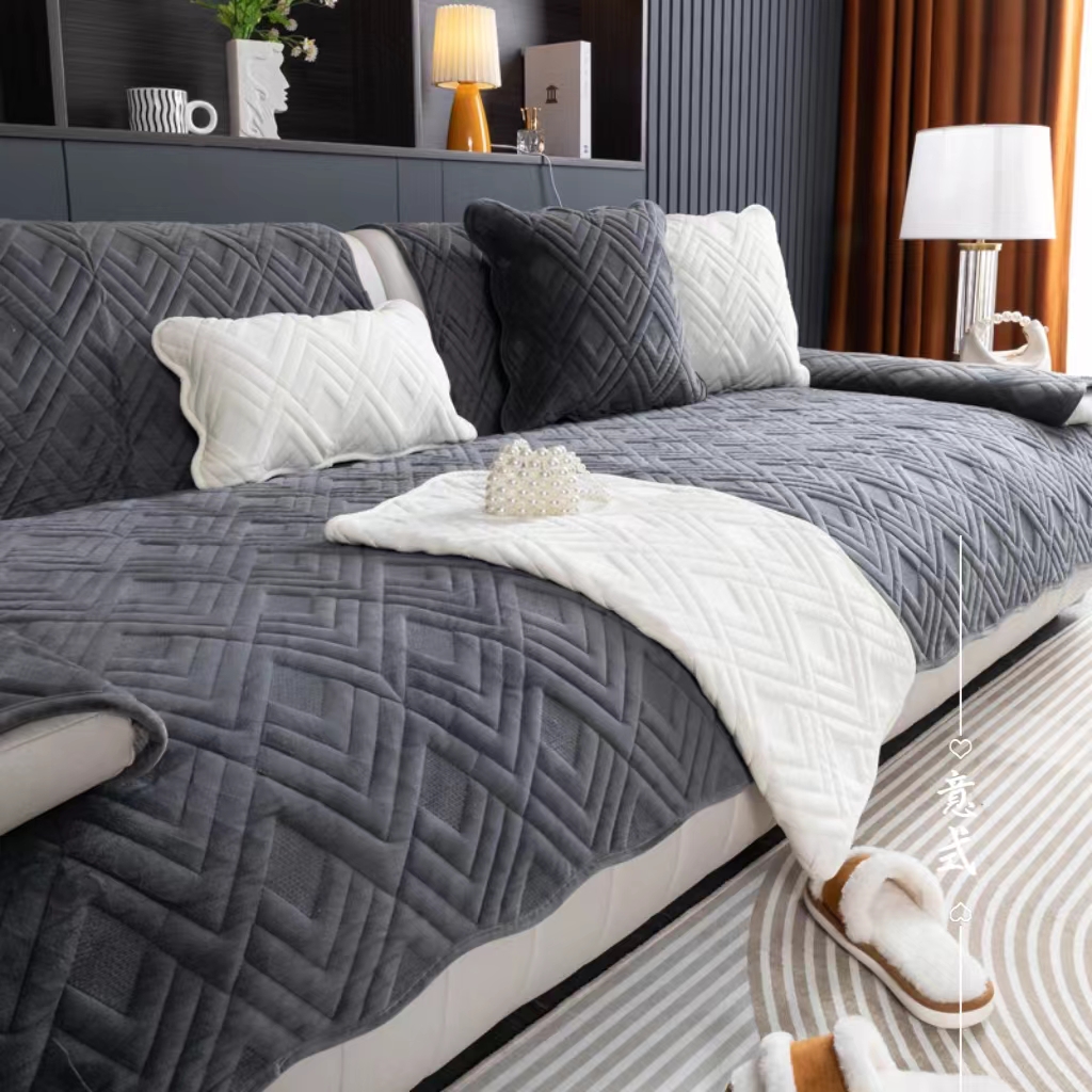 2023新款加厚毛绒沙发垫子