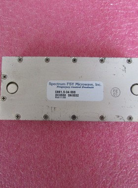 Spectrum进口C881.5-34-5SS 861-902MHzSMA射频同轴带通滤波器