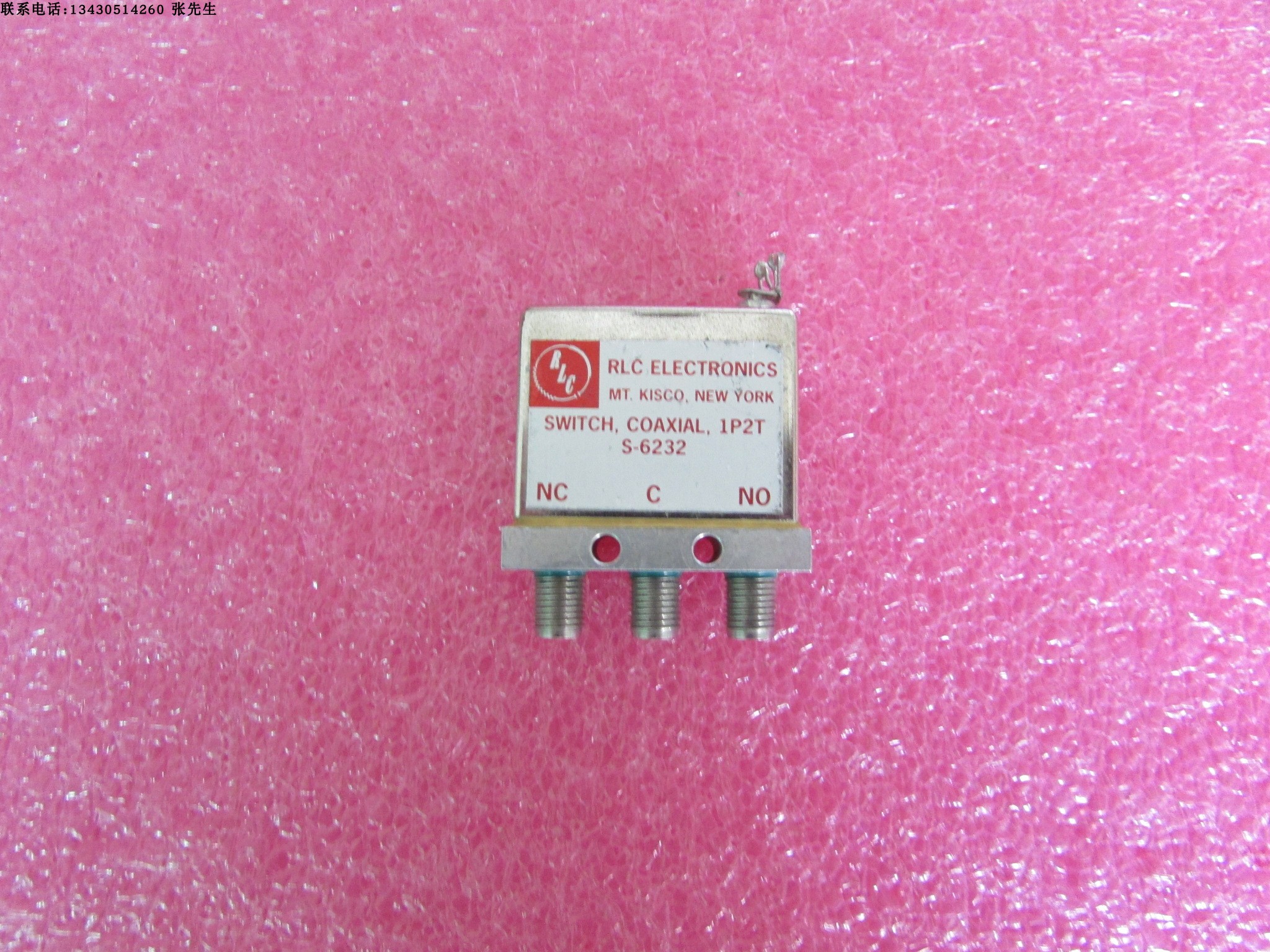 RLC进口 S-6232  18GHz SMA 12V  射频微波高功率同轴开关