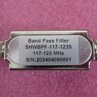 117-123MHz SMA 1W带通滤波器