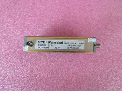6241 Weinschel DC-4GHz 70dB 10dB步进12V射频程控电控衰减器
