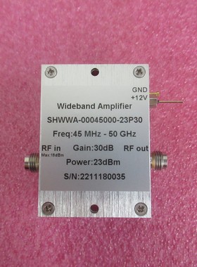 45MHz-50GHz 30dB增益 23dBm 1.85mm母 微波系统放大器   83051A