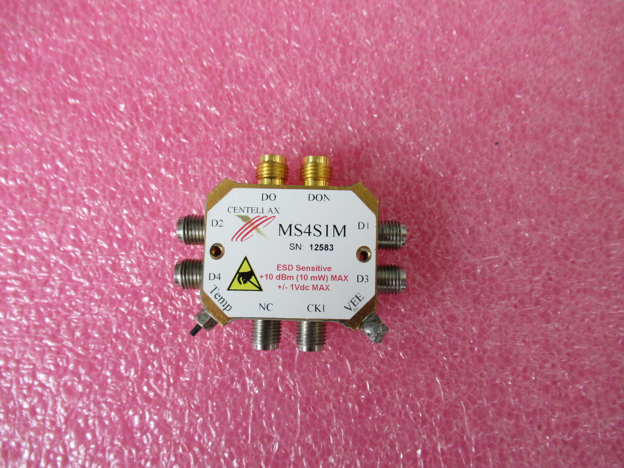 CENTELLAX进口 MS4S1M 射频微波不明器件