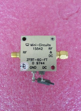 MINI进口 ZFBT-6G-FT 10-6000MHz 射频微波同轴T型偏置器  